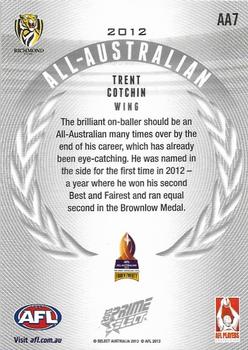 2013 Select Prime AFL - 2012 All-Australian #AA7 Trent Cotchin Back